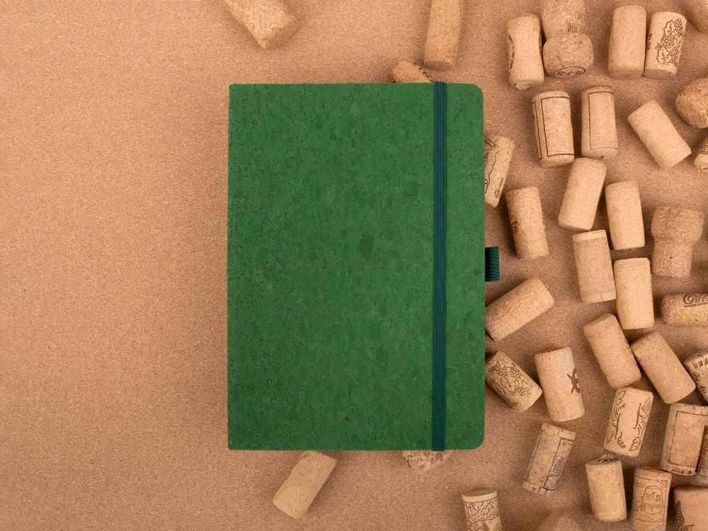 Блокнот Cork County, зеленый арт.20379.90