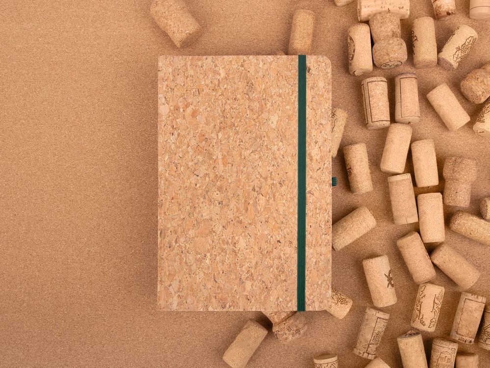 Блокнот Corkfolio, зеленый арт.20380.90