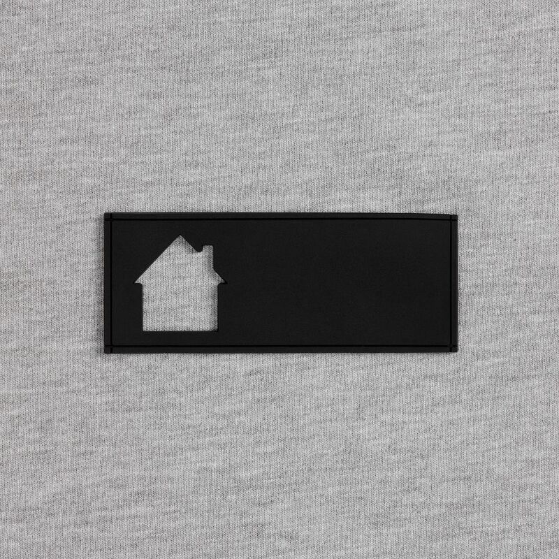 Лейбл из ПВХ с вырубкой &laquo;Дом&raquo;, черный арт.17590.30