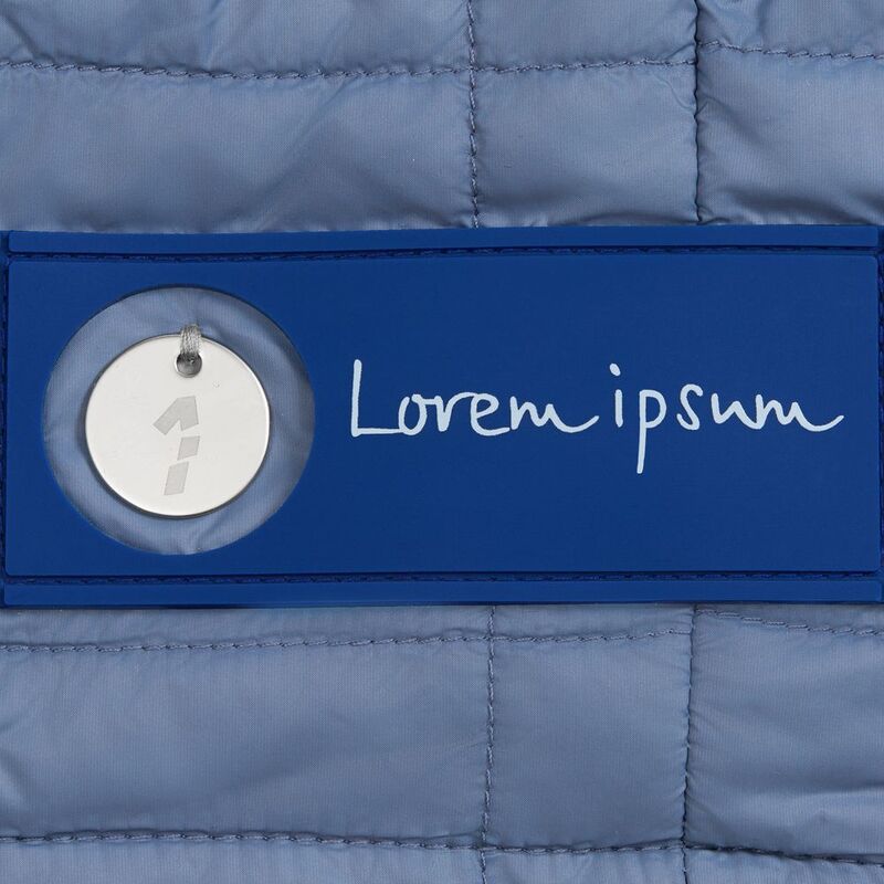 Лейбл из ПВХ с вырубкой &laquo;Круг&raquo;, синий арт.17593.44