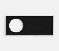 Лейбл из ПВХ с вырубкой &laquo;Круг&raquo;, черный арт.17593.30