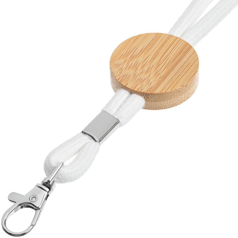 Шнурок для бейджа Tube Wood, белый арт.20382.60