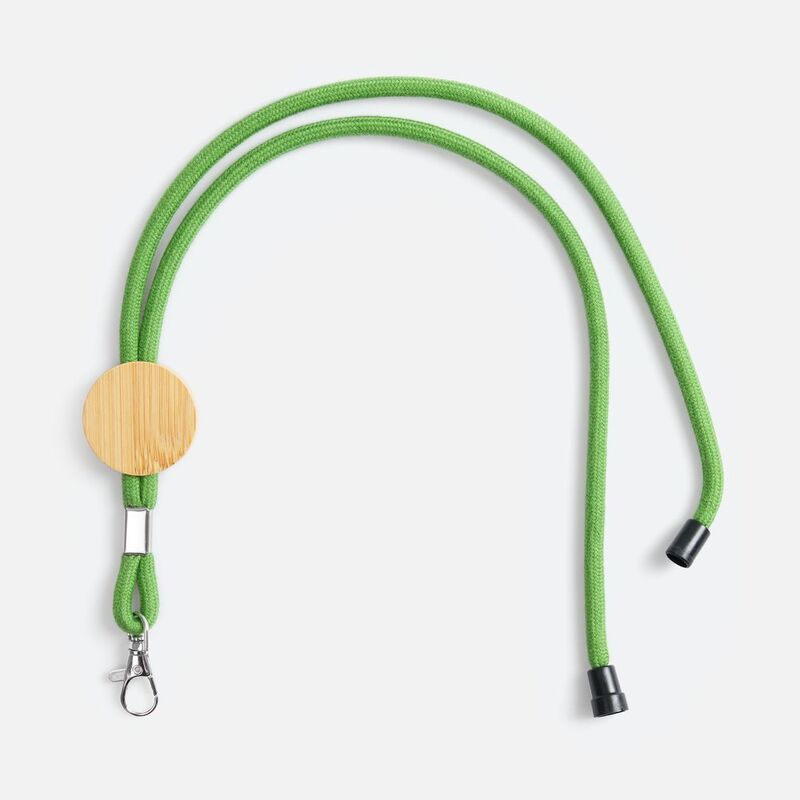 Шнурок для бейджа Tube Wood, зеленый арт.20382.90