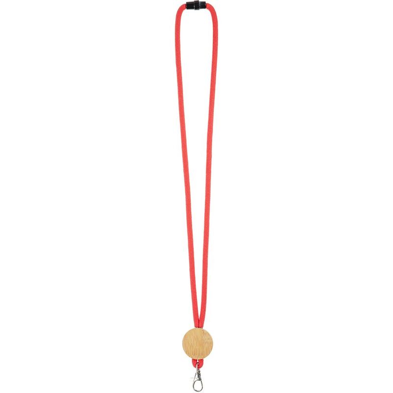 Шнурок для бейджа Tube Wood, красный арт.20382.50