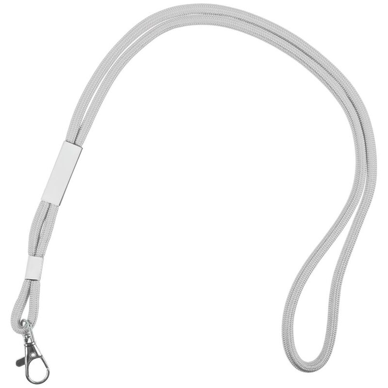 Шнурок для бейджа Tube Metal, серый арт.20383.10