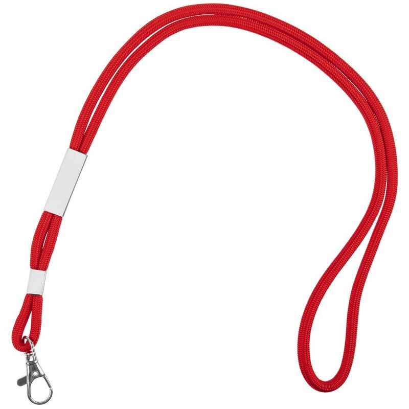 Шнурок для бейджа Tube Metal, красный арт.20383.50
