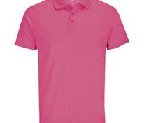Рубашка поло унисекс Pitcher, розовая (ribbon pink) арт.04442174