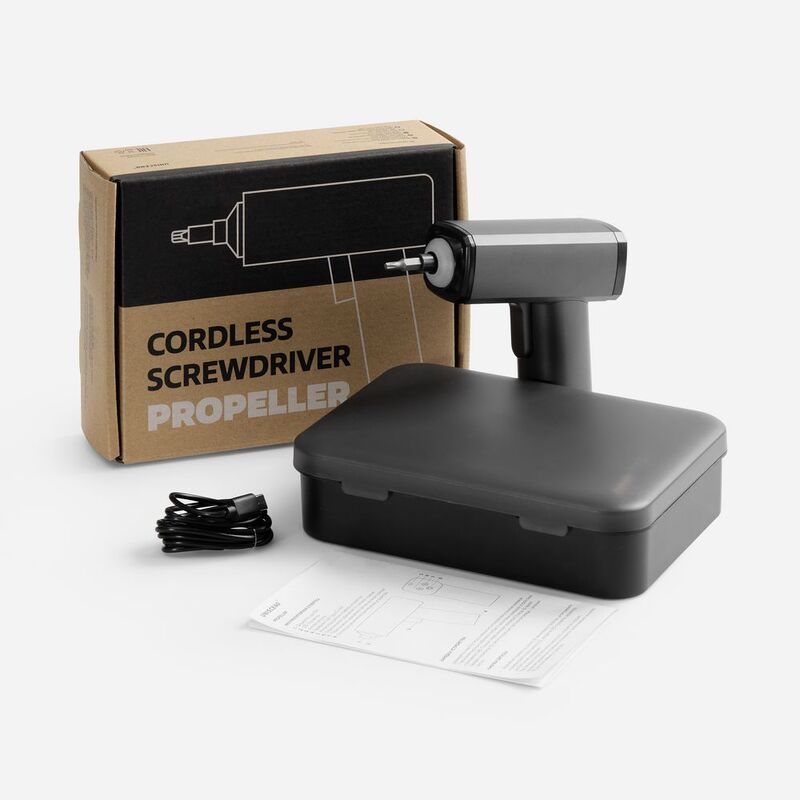 Отвертка аккумуляторная Propeller, черная арт.63049.30