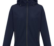 Куртка софтшелл с капюшоном мужская Race Men, темно-синяя арт.04447319