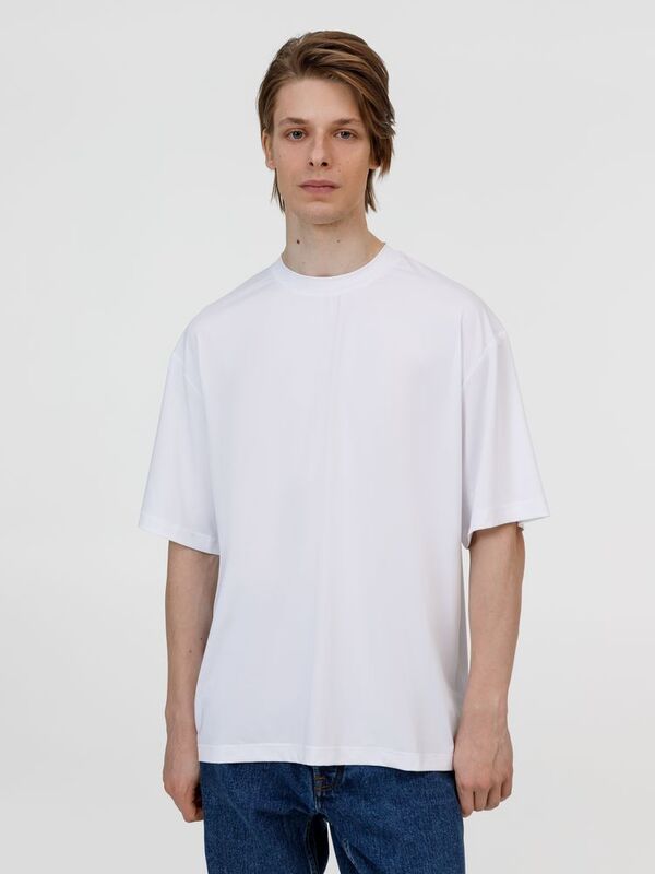 Футболка из бифлекса Morfiss, белая арт.17967.60