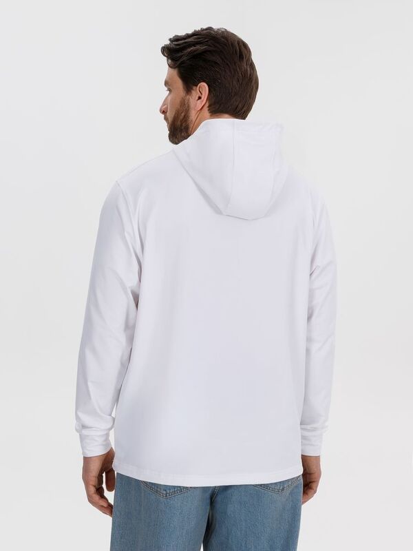 Худи унисекс Morfiss, белое арт.17969.60