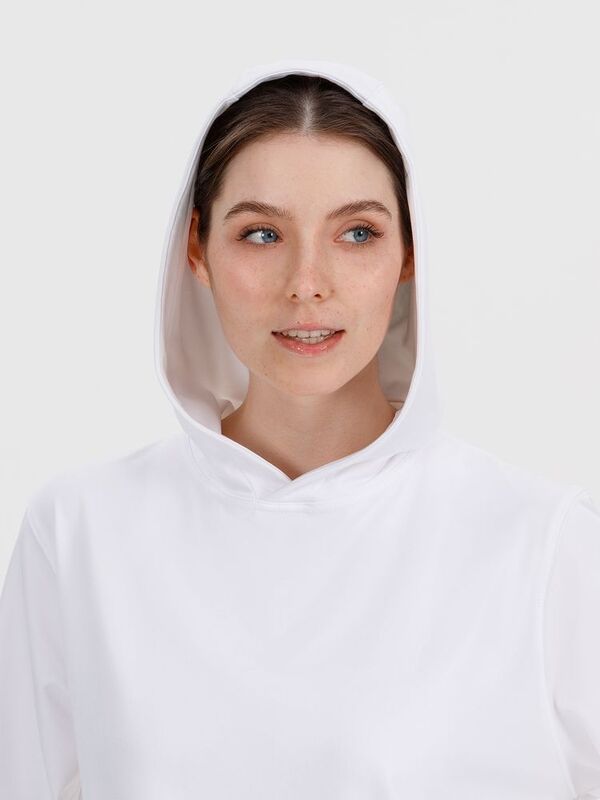 Худи унисекс Morfiss, белое арт.17969.60