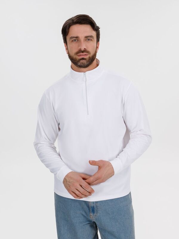 Свитшот на молнии Morfiss, белый арт.17970.60