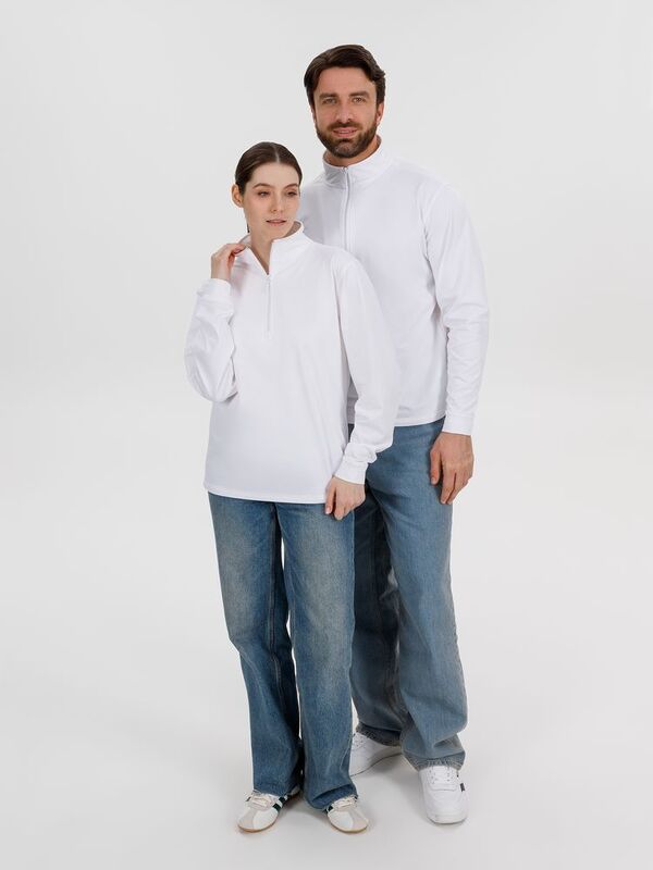 Свитшот на молнии Morfiss, белый арт.17970.60