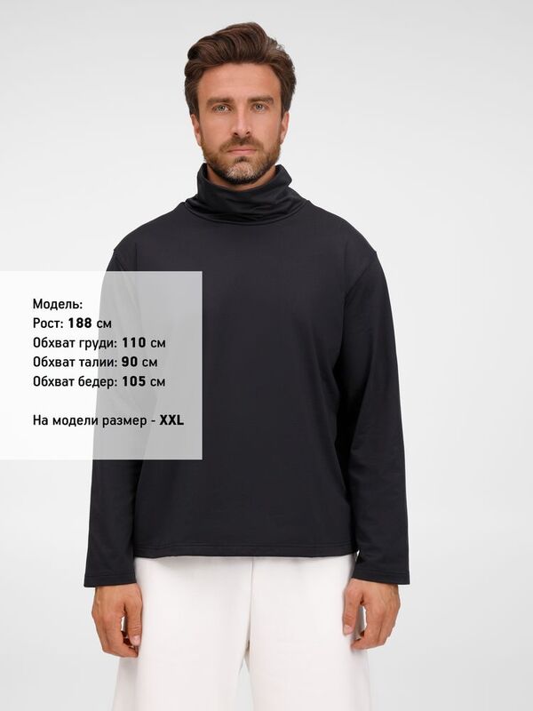 Лонгслив Morfiss, черный арт.17971.30