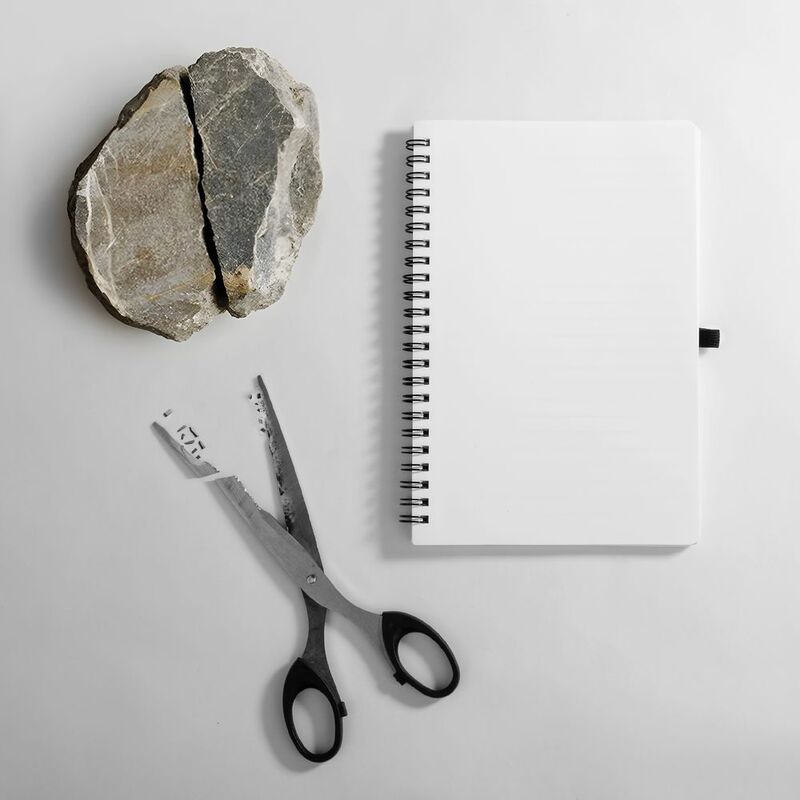 Блокнот на пружине Stone Line, белый арт.25689.60