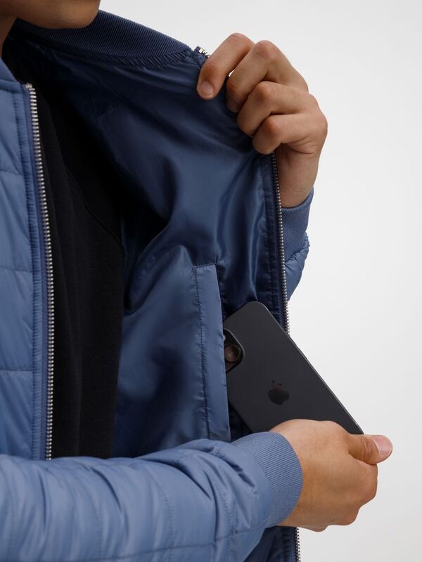 Куртка унисекс Warmbridge, синяя (джинс) арт.18306.48