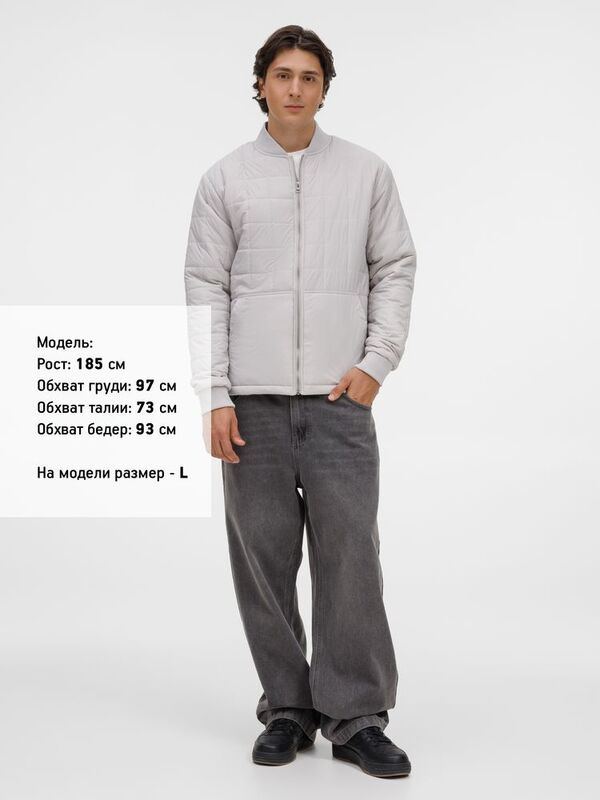 Куртка унисекс Warmbridge, светло-серая арт.18306.11