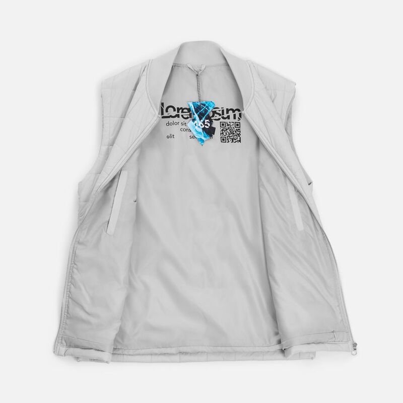 Жилет унисекс Warmbridge, светло-серый арт.18307.11