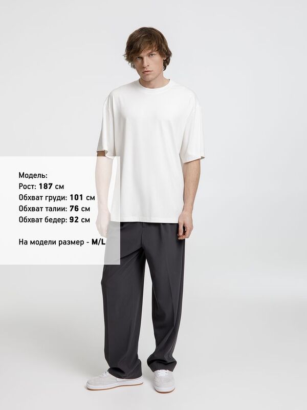 Футболка оверсайз унисекс Lavinia, белая арт.19416.60