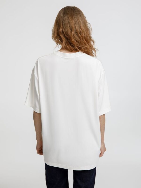 Футболка оверсайз унисекс Lavinia, белая арт.19416.60