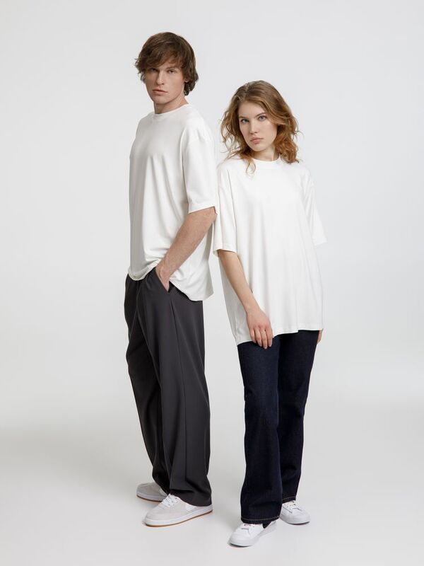 Футболка оверсайз унисекс Lavinia, белая арт.19416.60