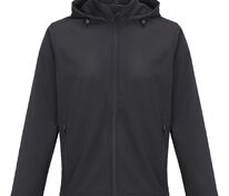 Куртка софтшелл с капюшоном мужская Race Men, черная арт.04447312