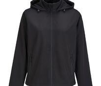 Куртка софтшелл с капюшоном женская Race Women, черная арт.04448312