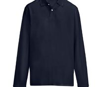 Рубашка поло унисекс с длинным рукавом Pacific LSL, кобальт (темно-синяя) арт.04441319