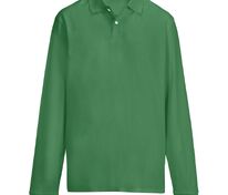 Рубашка поло унисекс с длинным рукавом Pacific LSL, ярко-зеленая арт.04441272