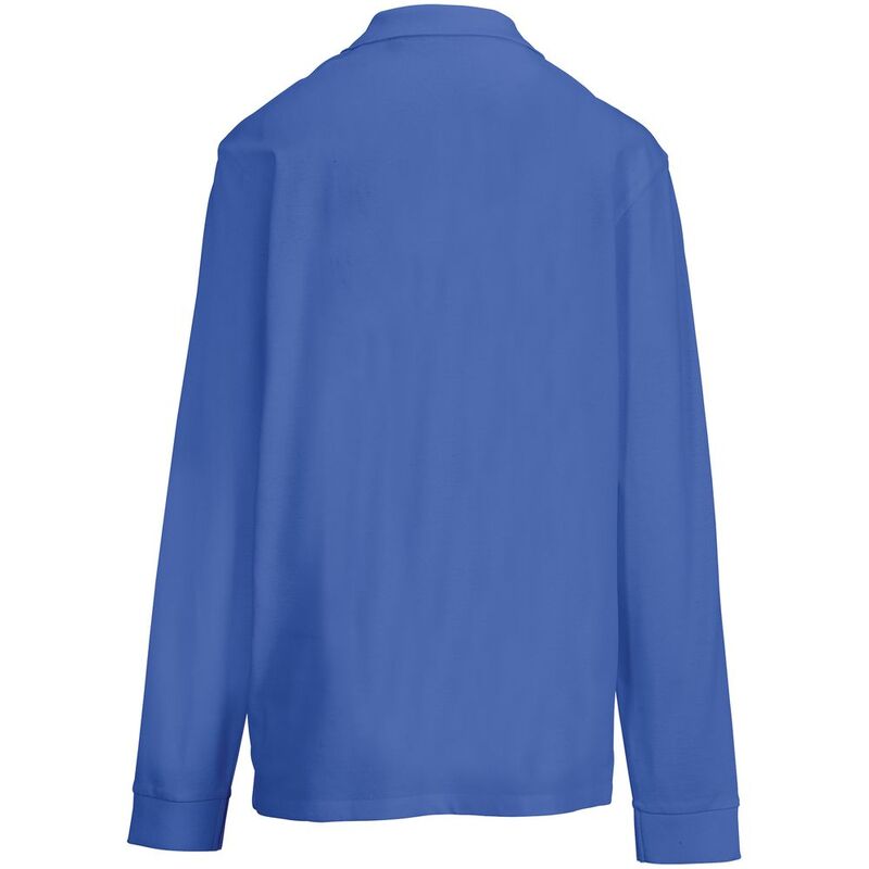 Рубашка поло унисекс с длинным рукавом Pacific LSL, ярко-синяя (royal) арт.04441241