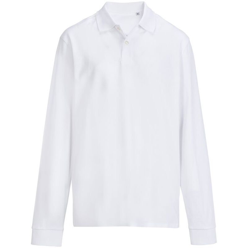 Рубашка поло унисекс с длинным рукавом Pacific LSL, белая арт.04441102