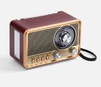 Bluetooth-колонка с радио Listenberg, коричневая арт.17588.59