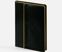 Ежедневник Alanis, недатированный, черный с желтым арт.18299.38