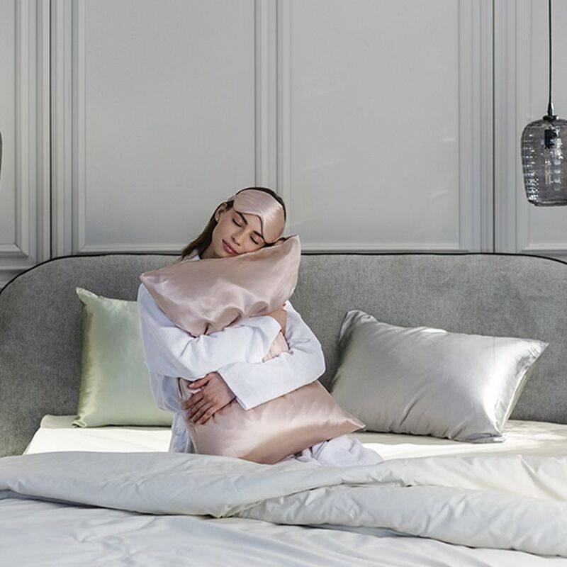 Маска для сна Essential, розовая (пыльная роза) арт.17655.15