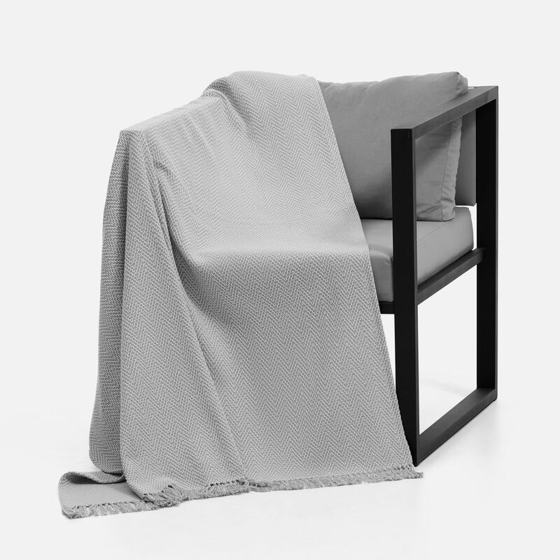 Плед Saltoro, светло-серый арт.17842.10