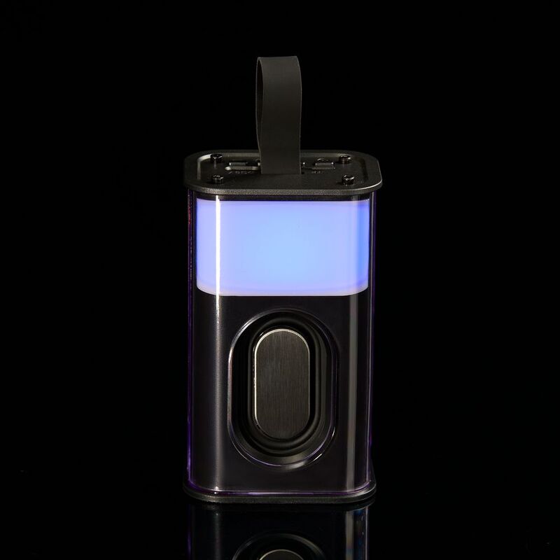 Bluetooth-колонка с подсветкой Groove, серая арт.17643.10