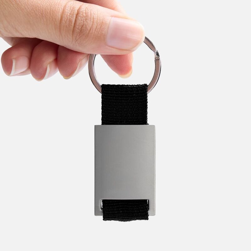 Брелок Inlet с тканевой вставкой, черный арт.18283.30