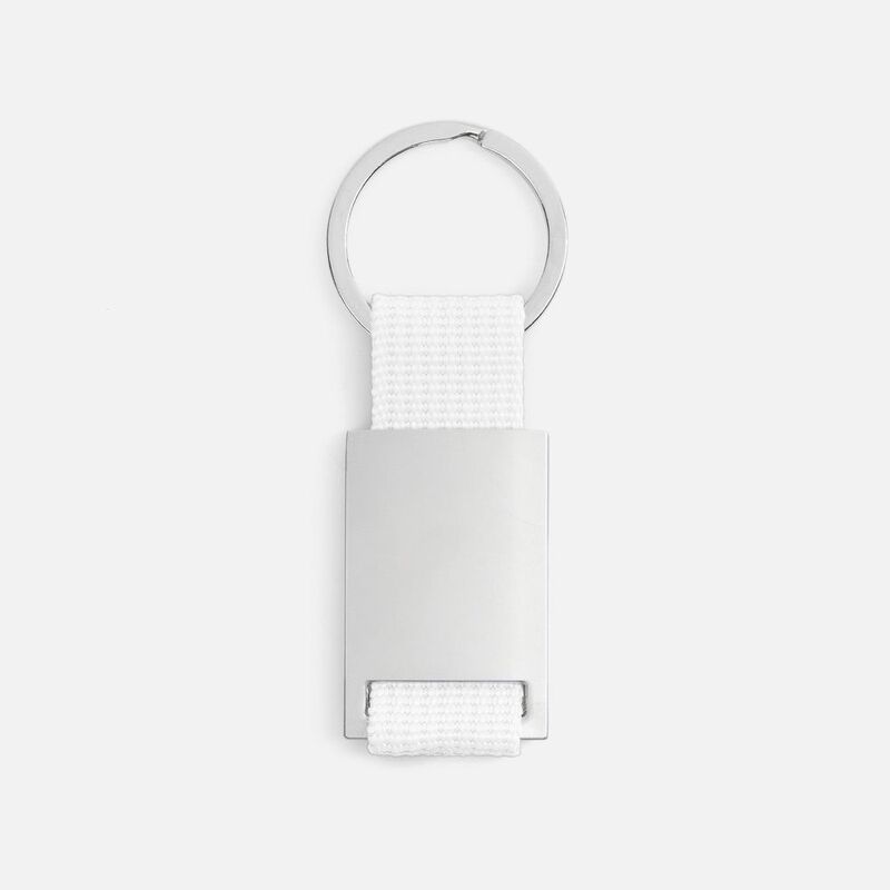 Брелок Inlet с тканевой вставкой, белый арт.18283.60