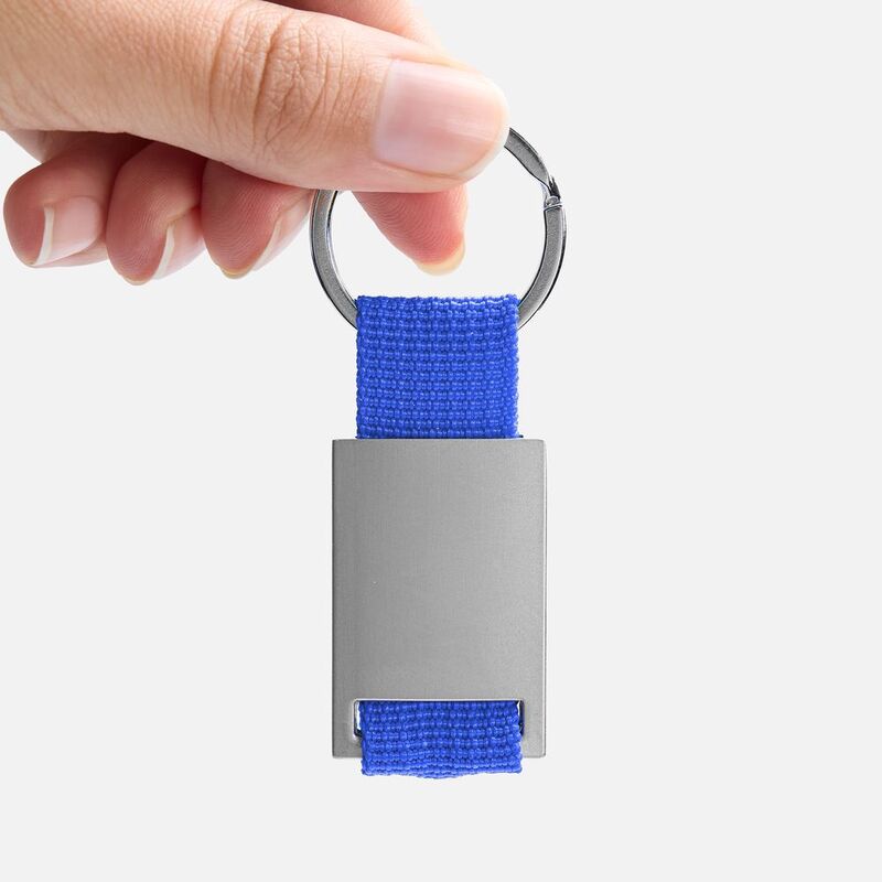 Брелок Inlet с тканевой вставкой, синий арт.18283.40