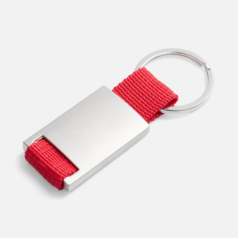 Брелок Inlet с тканевой вставкой, красный арт.18283.50