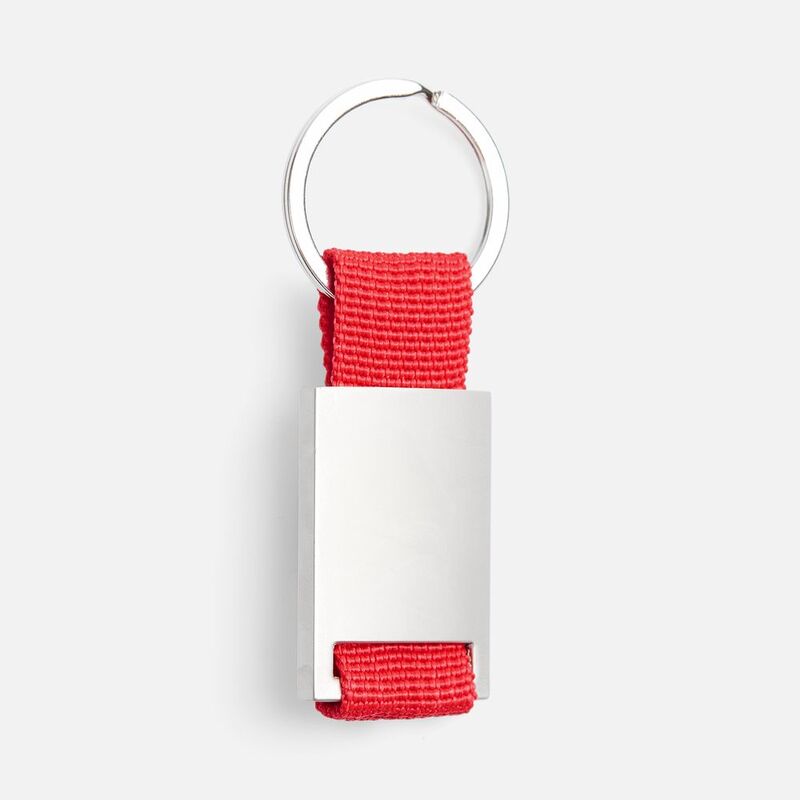 Брелок Inlet с тканевой вставкой, красный арт.18283.50