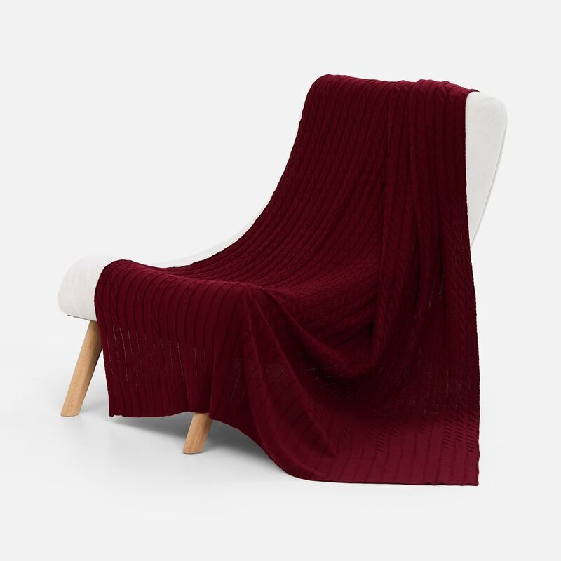 Плед Tressa, красный (бордовый) арт.19622.56