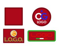 Шеврон из габардина Gabo S, красный арт.18311.50