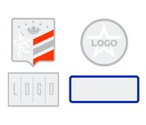 Шеврон из габардина Gabo M, белый арт.18312.60