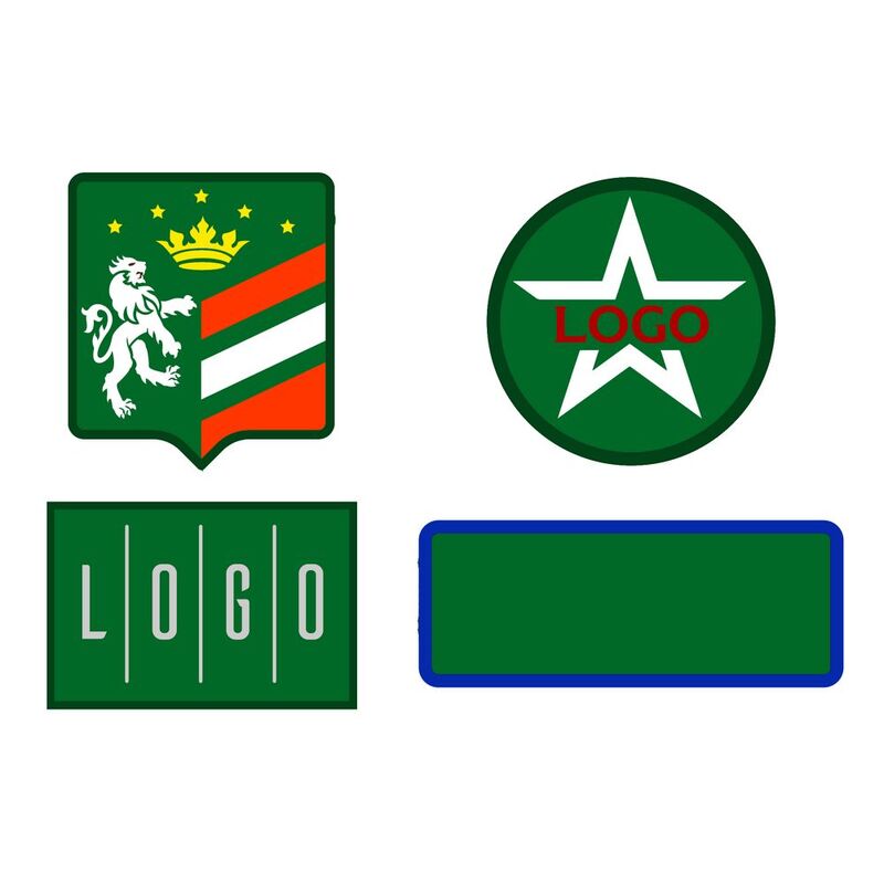 Шеврон из габардина Gabo M, зеленый арт.18312.90