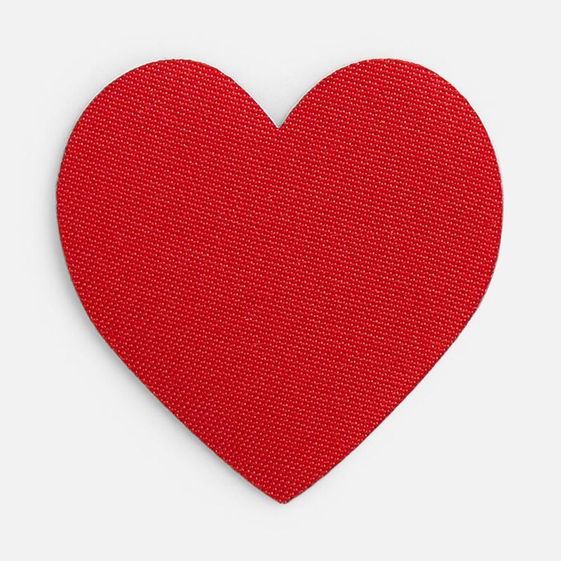 Наклейка тканевая Lunga Cor, M, красная арт.17864.50