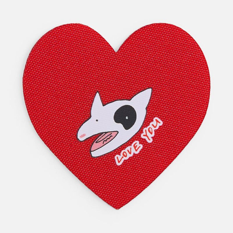 Наклейка тканевая Lunga Cor, M, красная арт.17864.50