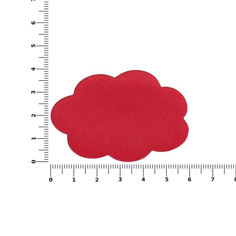 Наклейка тканевая Lunga Calum, L, красная арт.17865.50