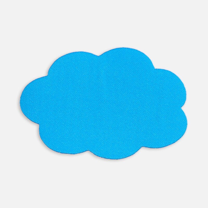 Наклейка тканевая Lunga Calum, L, голубая арт.17865.14